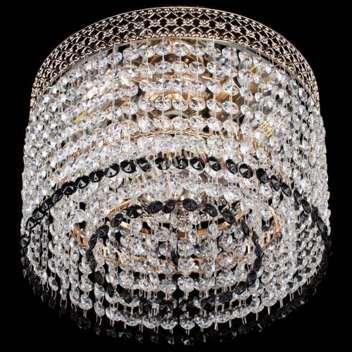 Люстра Венеция Капель №2 черная в Самаре Гусь Хрустальный