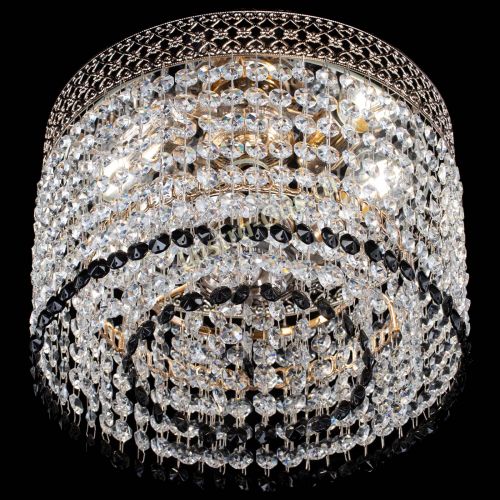 Люстра Венеция Капель №2 черная в Самаре Гусь Хрустальный