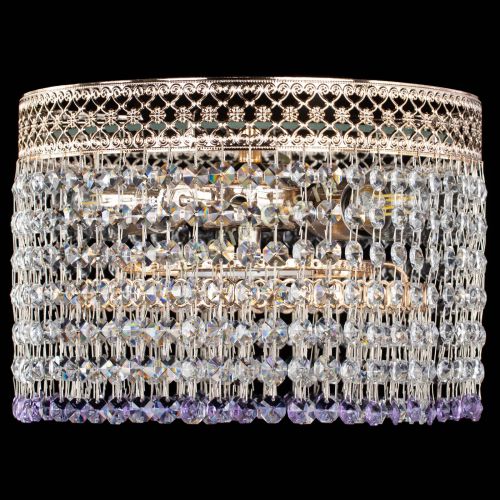 Люстра Венеция Капель №2 фиолетовая в Самаре Гусь Хрустальный