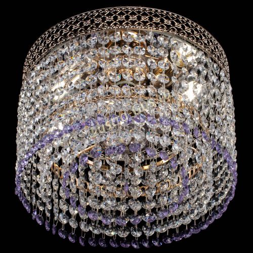 Люстра Венеция Капель №2 фиолетовая в Самаре Гусь Хрустальный