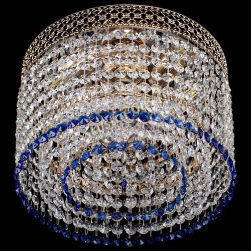 Люстра Венеция Капель №2 синяя в Самаре Гусь Хрустальный