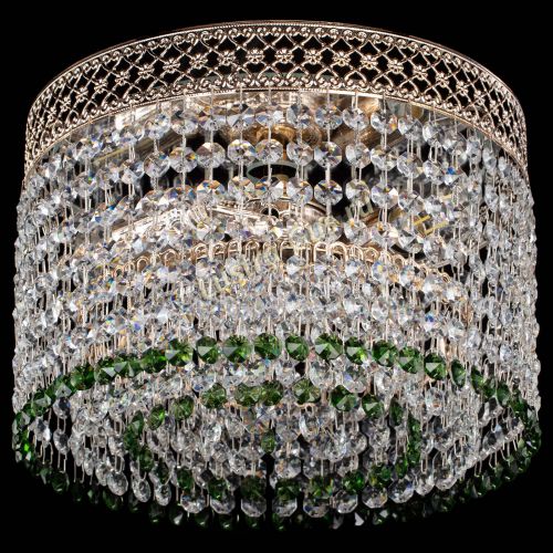 Люстра Венеция Капель №2 зеленая в Самаре Гусь Хрустальный