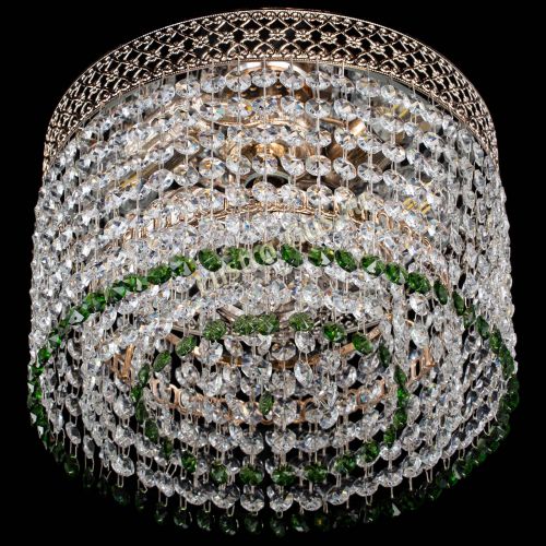 Люстра Венеция Капель №2 зеленая в Самаре Гусь Хрустальный