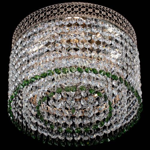 Люстра Венеция Капель №2 зеленая в Самаре Гусь Хрустальный