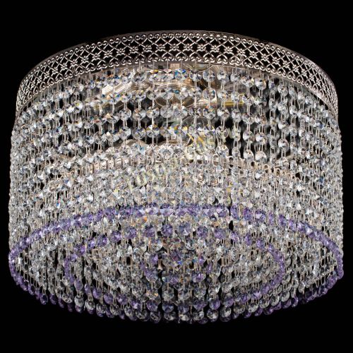 Люстра Венеция Капель №3 фиолетовая в Самаре Гусь Хрустальный