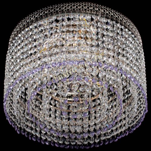 Люстра Венеция Капель №3 фиолетовая в Самаре Гусь Хрустальный