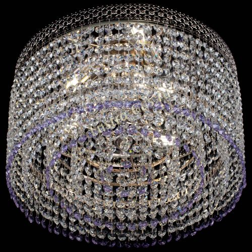 Люстра Венеция Капель №3 фиолетовая в Самаре Гусь Хрустальный