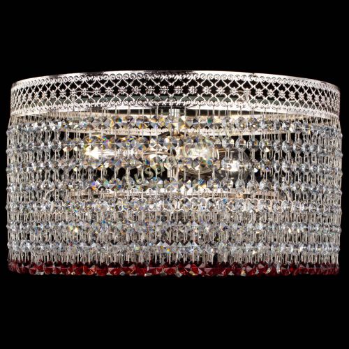 Люстра Венеция Капель №3 красная в Самаре Гусь Хрустальный