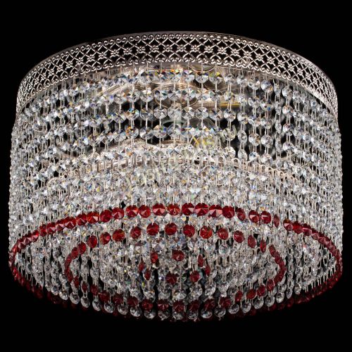 Люстра Венеция Капель №3 красная в Самаре Гусь Хрустальный