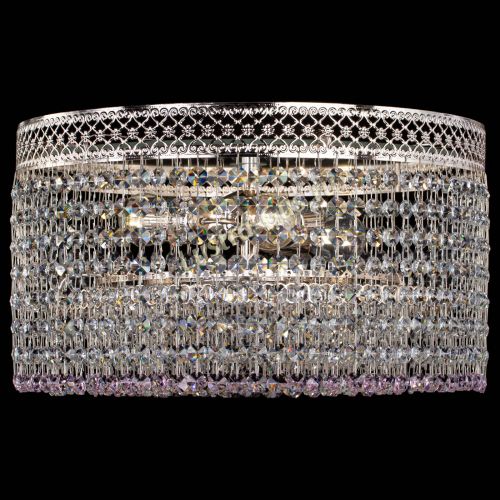 Люстра Венеция Капель №3 розовая в Самаре Гусь Хрустальный