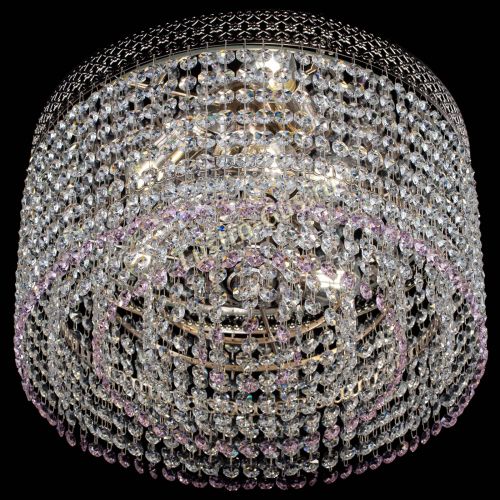 Люстра Венеция Капель №3 розовая в Самаре Гусь Хрустальный