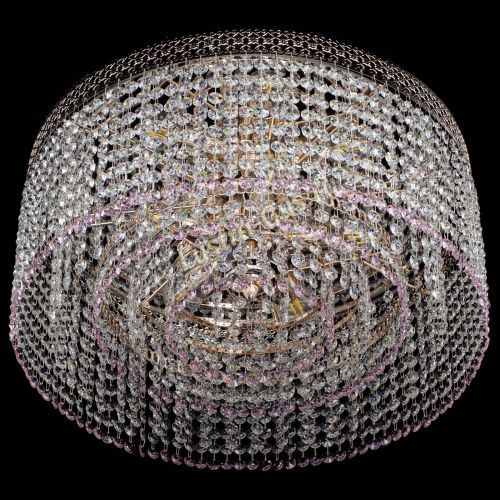 Люстра Венеция Капель №5 розовая в Самаре Гусь Хрустальный