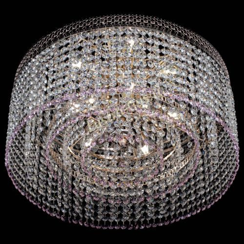 Люстра Венеция Капель №5 розовая в Самаре Гусь Хрустальный