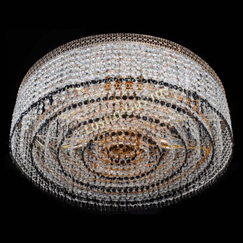 Люстра Венеция Капель №8 оптикон черная в Самаре Гусь Хрустальный