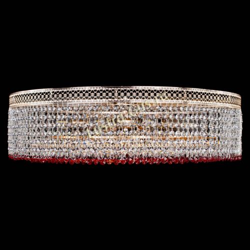 Люстра Венеция Капель №8 оптикон красная в Самаре Гусь Хрустальный