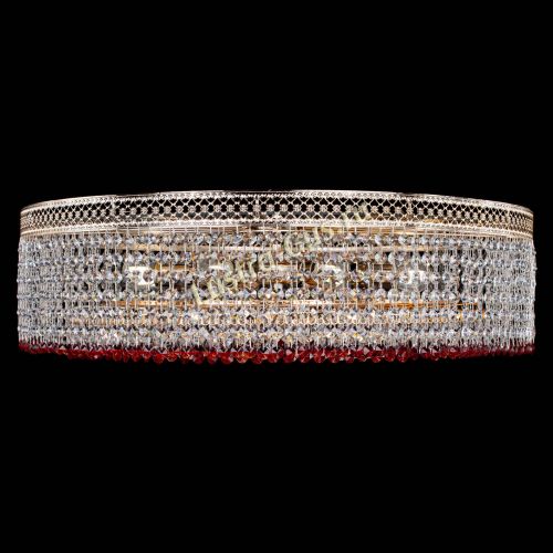 Люстра Венеция Капель №8 оптикон красная в Самаре Гусь Хрустальный