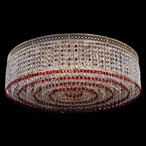 Люстра Венеция Капель №8 оптикон красная в Самаре Гусь Хрустальный