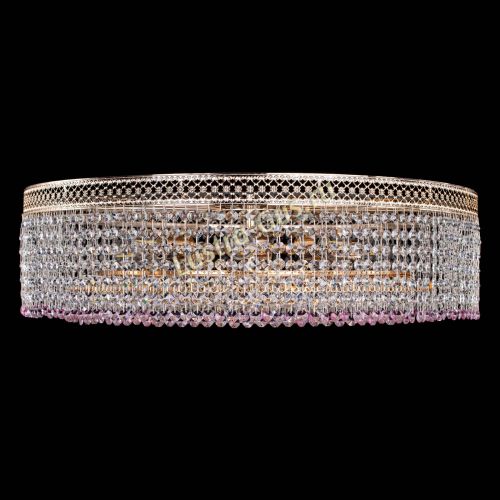 Люстра Венеция Капель №8 оптикон розовая в Самаре Гусь Хрустальный