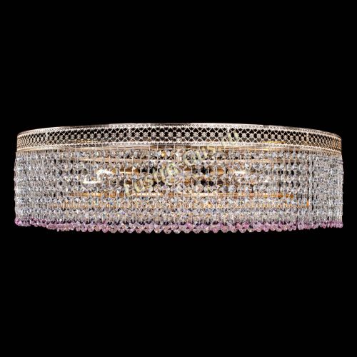 Люстра Венеция Капель №8 оптикон розовая в Самаре Гусь Хрустальный