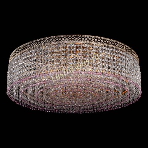 Люстра Венеция Капель №8 оптикон розовая в Самаре Гусь Хрустальный