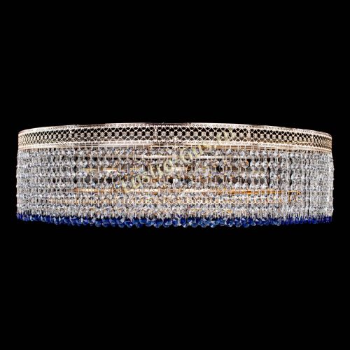 Люстра Венеция Капель №8 оптикон синяя в Самаре Гусь Хрустальный