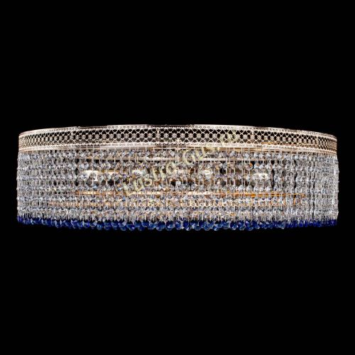 Люстра Венеция Капель №8 оптикон синяя в Самаре Гусь Хрустальный