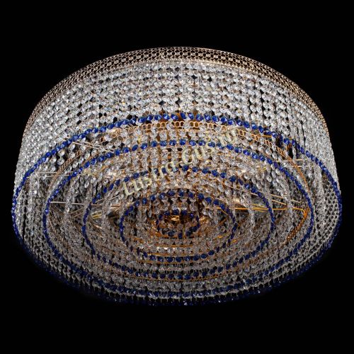 Люстра Венеция Капель №8 оптикон синяя в Самаре Гусь Хрустальный