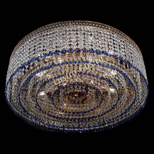 Люстра Венеция Капель №8 оптикон синяя в Самаре Гусь Хрустальный