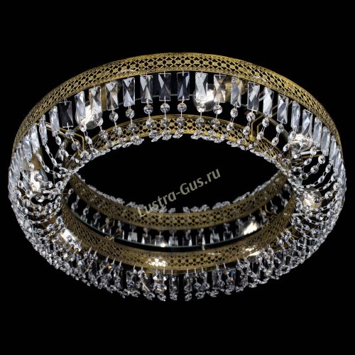 Люстра Венеция Кольцо №6 пластинка под бронзу в Самаре Гусь Хрустальный