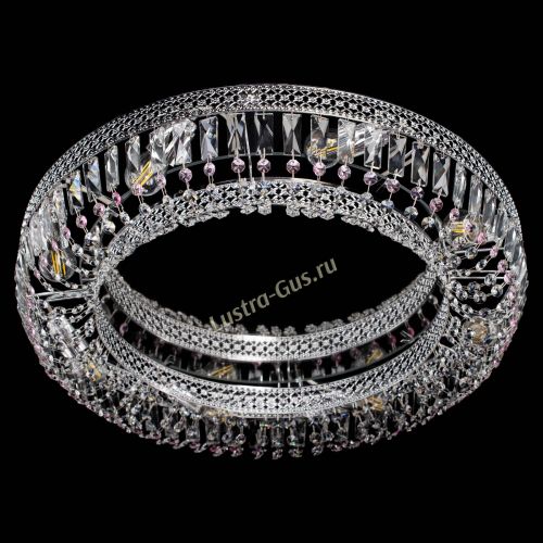 Люстра Венеция Кольцо №8 пластинка розовая в Самаре Гусь Хрустальный