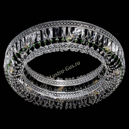 Люстра Венеция Кольцо №8 пластинка зеленая в Самаре Гусь Хрустальный