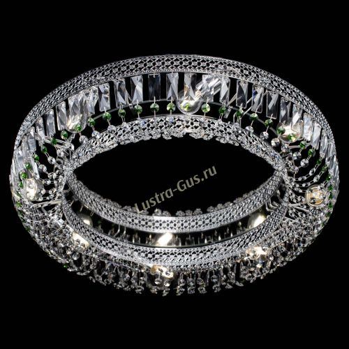 Люстра Венеция Кольцо №8 пластинка зеленая в Самаре Гусь Хрустальный
