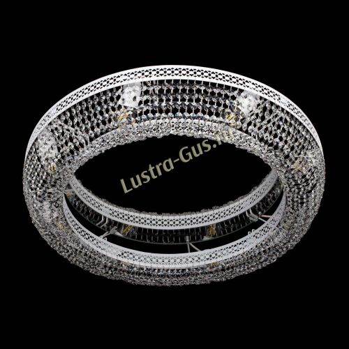 Люстра Венеция Кольцо №8 белая в Самаре Гусь Хрустальный