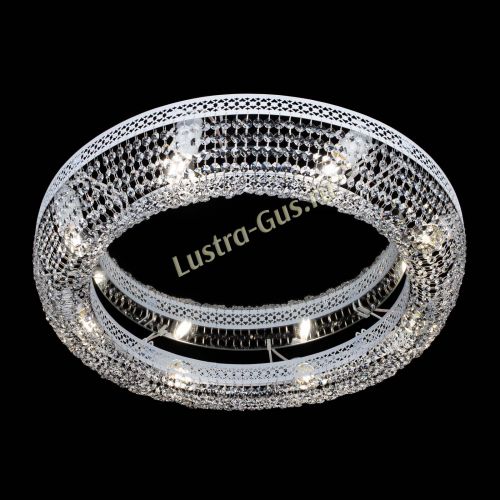 Люстра Венеция Кольцо №8 белая в Самаре Гусь Хрустальный