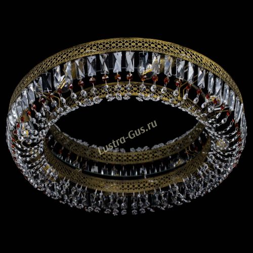 Люстра Венеция Кольцо №8 пластинка под бронзу Чайная в Самаре Гусь Хрустальный