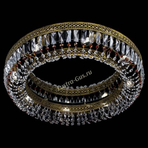 Люстра Венеция Кольцо №8 пластинка под бронзу Чайная в Самаре Гусь Хрустальный