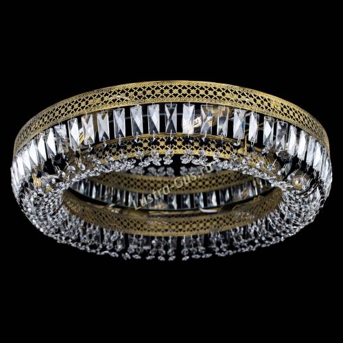 Люстра Венеция Кольцо №8 пластинка под бронзу Черная в Самаре Гусь Хрустальный