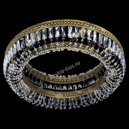 Люстра Венеция Кольцо №8 пластинка под бронзу Черная в Самаре Гусь Хрустальный