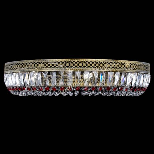 Люстра Венеция Кольцо №8 пластинка под бронзу Красная в Самаре Гусь Хрустальный