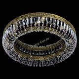 Люстра Венеция Кольцо №8 пластинка под бронзу Розовая в Самаре