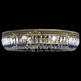 Люстра Венеция Кольцо №8 пластинка под бронзу Синяя в Самаре