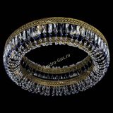 Люстра Венеция Кольцо №8 пластинка под бронзу Синяя в Самаре