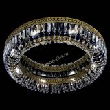 Люстра Венеция Кольцо №8 пластинка под бронзу Синяя в Самаре