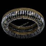 Люстра Венеция Кольцо №8 пластинка под бронзу Зеленая в Самаре