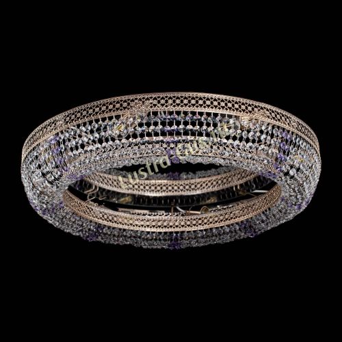 Люстра Венеция Кольцо №8 фиолетовая в Самаре Гусь Хрустальный