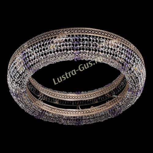 Люстра Венеция Кольцо №8 фиолетовая в Самаре Гусь Хрустальный