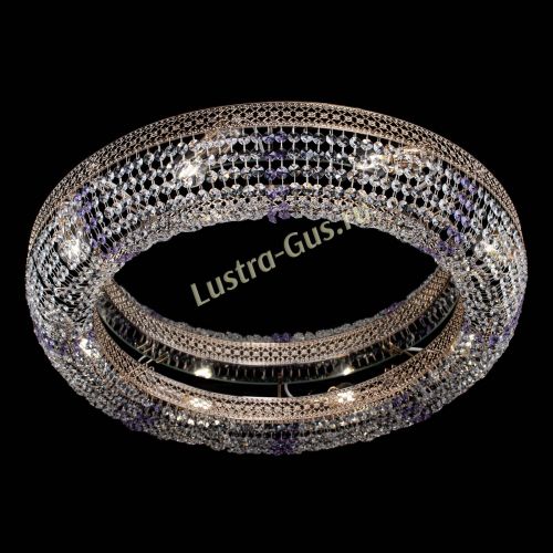 Люстра Венеция Кольцо №8 фиолетовая в Самаре Гусь Хрустальный