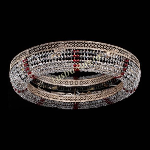 Люстра Венеция Кольцо №8 красное в Самаре Гусь Хрустальный