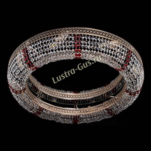 Люстра Венеция Кольцо №8 красное в Самаре Гусь Хрустальный