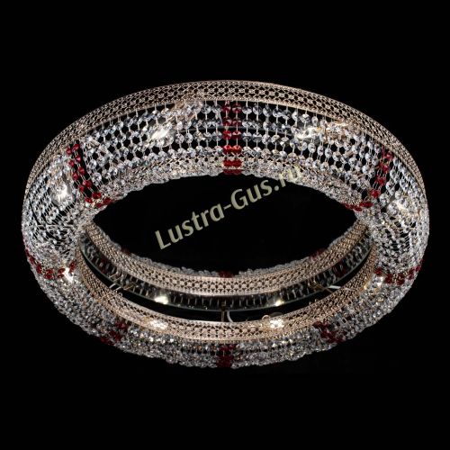 Люстра Венеция Кольцо №8 красное в Самаре Гусь Хрустальный